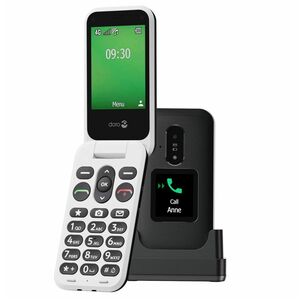 Doro Leva E30 Feature Phone - Flexibler faltbarer Bildschirm - 4G - Schwarz, Weiß - Flip - kein SIM-Lock