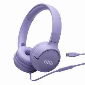 JBL Tune 520C Wired On-ear, Over-the-head, Over-the-ear Stereo Headset - Purple - Binaural - Ear-cup - 32 Ohm - 10 Hz to 4