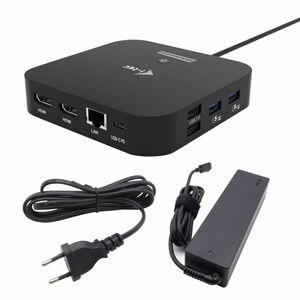 i-tec 11 Port(s) USB Type C Docking Station for Monitor, Notebook, Tablet PC, Microphone - Charging Capability - 100 W - 2