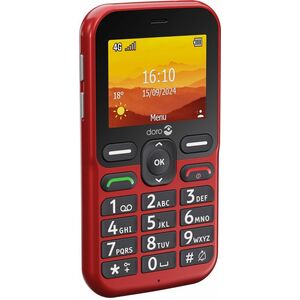 Téléphone portable standard Doro Leva E10 - 4G - Rouge - Barre - Sans SIM