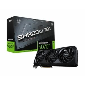 MSI NVIDIA GeForce RTX 5070 Ti Graphic Card - 16 GB GDDR7 - 7680 x 4320 - 2.50 GHz Boost Clock - 256 bit Bus Width - PCI E