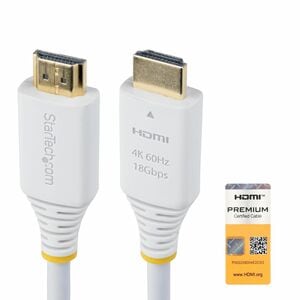 StarTech.com 10ft (3m) Premium Certified High Speed HDMI Cable, 4K 60Hz/1440p 144Hz, 18Gbps, UHD HDMI 2.0 Cord, TPE Jacket