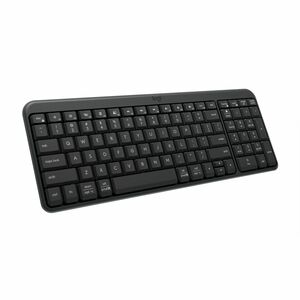 Logitech K251 坚固耐用 键盘 - 袖珍的 - 无线 连接 - 俄罗斯文 - QWERTY 布局 - 灰 - 薄膜 按键开关 - 蓝牙 - 10 m - Windows 10, Windows 11, Mac OS X 12.0 M