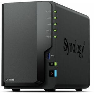 Synology DiskStation DS225+ 2 x Total Bays SAN/NAS Storage System - Intel Celeron J4125 Quad-core (4 Core) 2 GHz - 2 GB RA