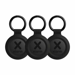Xtorm - Pack 3 traceurs IP67 Apple Localiser résistants eau - noir charbon