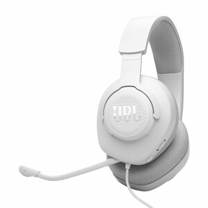 JBL Quantum 100M2 Wired On-ear, Over-the-head, Over-the-ear Stereo Gaming Headset - White - Binaural - Ear-cup - 32 Ohm - 