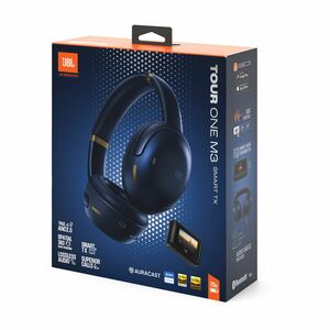 JBL Tour One M3 Wired/Wireless On-ear, Over-the-head, Over-the-ear Stereo Headset - Blue - Binaural - Circumaural - Blueto