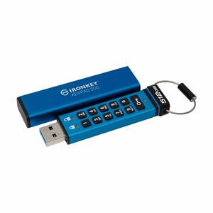 IronKey Keypad 200 512 GB USB 3.2 (Gen 1) Type A Unidade Flash - AES de 256 bits - 280 MB/s Velocidade de leitura - 200 MB