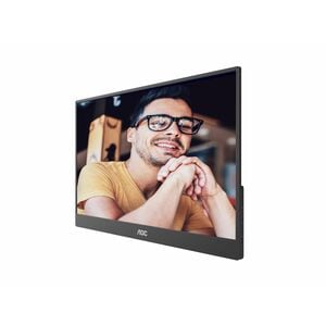 AOC 16T20 15.6in 60Hz FHD IPS Portable Monitor 1920x1080 16:9 5ms 50m:1 Samrt Contrast 230 Nits Mini HDMI/USB-C HDR SPK Tilt