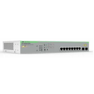Allied Telesis Web Smart 8 Ports Ethernet Switch - Gigabit Ethernet - 1000Base-T, 1000Base-X - 2 Layer Supported - 2 SFP S