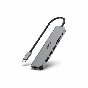 7-in-1 USB-C Hub (USB3.0 + 2xUSB2.0 + HDMI+Card Reader SD/Micro SD + USB-C PD100W)