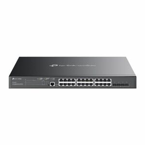 TP-Link SG3428XMP 24 Ports Manageable Ethernet Switch - Gigabit Ethernet, 10 Gigabit Ethernet - 10/100/1000Base-T, 10GBase