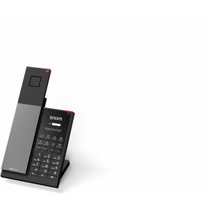 Snom HD351A DECT-Schnurlostelefon - Wandmontierbar, Desktop, Tischhalterung - Rotguss-Schwarz - Freisprecheinrichtung - Hö