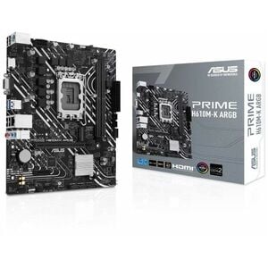 Carte mère de jeux de bureau Asus Prime PRIME H610M-K ARGB - Intel H610 Chipset - Socket LGA-1700 - Micro ATX - Cœur, Pent