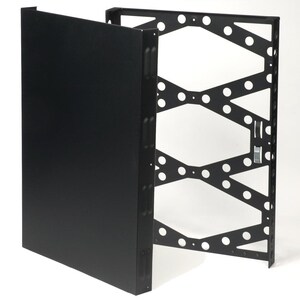 2U Covered Vertical Wall Mount Rack