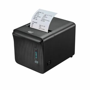 Adesso NuPrint NuPrint 330 Desktop Direct Thermal Printer - Monochrome - Receipt Print - USB - Serial - Black - LCD Displa