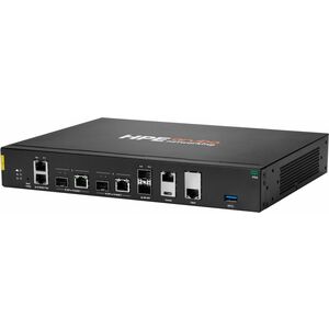 Aruba 9100 9106 Router - 4 Ports - 3 RJ-45 Port(s) - 1 WAN Port(s) - PoE Ports - Management Port - 4 SFP (mini-GBIC) Slots