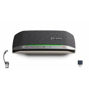 HP Poly Adaptateur haut-parleur USB-C/A Poly Sync 20+M. Type d'appareil: PC, Couleur du produit: Noir, Longueur de câble: 