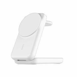 Belkin UltraCharge Induktionsladegerät - Weiß - Faltbar, Magnetisch, Qi2-zertifiziert