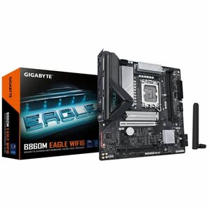 GIGABYTE Ultra Durable B860M EAGLE WIFI6 Gaming Desktop Motherboard - Intel B860 Chipset - Socket LGA-1851 - Micro ATX - C