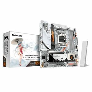 Aorus Ultra Durable B850M A ELITE WF7 ICE-P Gaming Desktop Motherboard - AMD B850 Chipset - Socket AM5 - Micro ATX - Ryzen