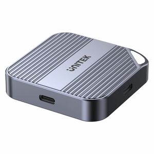 Unitek S1244AGY01 Drive Enclosure PCI Express NVMe, M.2 - USB Type C Host Interface - UASP Support - Space Gray - 1 x SSD 