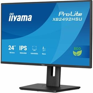 iiyama ProLite XB2492HSU 24" Class Full HD LED Monitor - 16:9 - Matte Black - 61 cm (24") Viewable - In-plane Switching (I