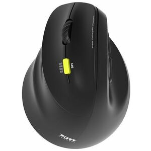 Port Connect ERGO Mouse - Bluetooth/Radio Frequency - USB Type A, USB Type C - Optical - 5 Button(s) - Wireless - 2.40 GHz