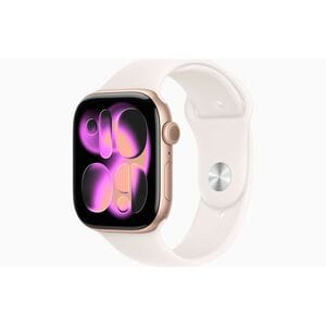 Watch Series 11 GPS + Cellular 46mm Rose Gold Aluminium Case with Light Blush Sport Band - M/L