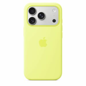 iPhone 17 Pro Silicone Case with MagSafe - Neon Yellow