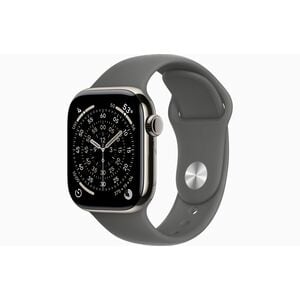 Apple Watch Series 11 Smartwatch - 42 mm Case Height - 36 mm Case Width - Natürlich Tasche, Farbe - Grau Band Color - Tita