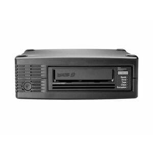 HPE LTO-9 Bandlaufwerk45 TB (komprimiert) - 3 Jahr(e) Garantie - 12Gb/s SAS - 133,35 mm Breite - 1/2H Höhe - Extern - 300 