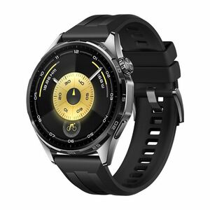 Huawei WATCH GT 6 Smart Watch - Round Case Shape - 46 mm Case Height - 46 mm Case Width - Black Body Color - Black Band Co