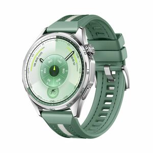Huawei WATCH GT 6 Smart Watch - Round Case Shape - 46 mm Case Height - 46 mm Case Width - Purple Body Color - Green Band C