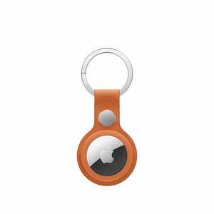 Apple AirTag, Key Key Ring - FineWoven, Stainless Steel, Micro Twill - Fox Orange - Durable