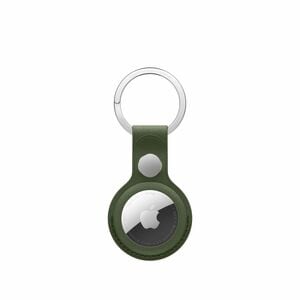 Apple AirTag, Key Key Ring - FineWoven, Stainless Steel, Micro Twill - Moss - Durable