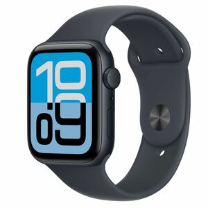 Apple Watch SE 3 Smart Watch - 44 mm Case Height - 38 mm Case Width - Midnight Case Color - Midnight Band Color - Aluminiu