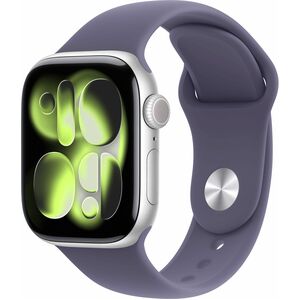Apple Watch Series 11 Smart Watch - 46 mm Case Height - 39 mm Case Width - Silver Case Color - Purple Fog Band Color - Alu
