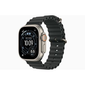 Apple Watch Ultra 3 Smart Watch - 49 mm Case Height - 44 mm Case Width - Black Case Color - Black Band Color - Titanium Ca
