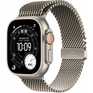 Apple Watch Ultra 3 Smart Watch - 49 mm Case Height - 44 mm Case Width - Natural Case Color - Natural Band Color - Titaniu