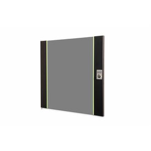 Digitus 12U Rack-mountable Rack Door for Rack - Black - Glass, Steel
