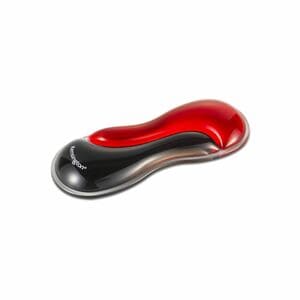 Kensington Slim Duo Gel Wrist Rest - 22 mm x 192 mm x 72 mm Dimension - Black, Red - Gel - Mouse - Retail - 1 Box
