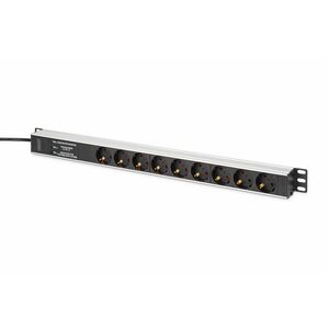 Digitus DN-95438. Rack-Kapazität: 1U, Montage: Horizontal/Vertikal, Gehäusematerial: ABS Synthetik, Aluminium. Anzahl der 