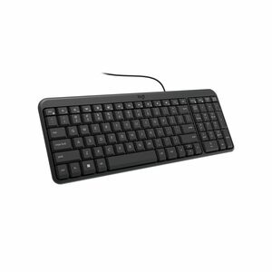 Logitech K106 键盘 - 袖珍的 - 电缆 连接 - A 型 USB 接口 - 英文（美国） - QWERTY 布局 - 黑色 - 99 Key(s) - Windows 10, Windows 11, Mac OS X 11.0 