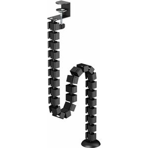 CABLE SPINE ORGANIZER FOR SIT/STAND DESK FRAMES CLAMP MOUN