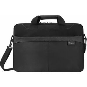 Targus Business Casual TSS898 便携包 用于 39.6 cm (15.6") 到 40.6 cm (16") 笔记本电脑, 充电器, 智能电话, 附件, 文件 - 黑 - 涤纶 Body - 肩带, 推车带, 手柄 