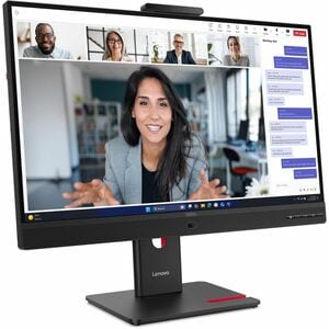 Lenovo ThinkVision T27QD-4v 27 Zoll Klasse Webcam WQHD LED-Monitor - 16:9 Format - Schwarz - 68,6 cm (27 Zoll) Viewable - 