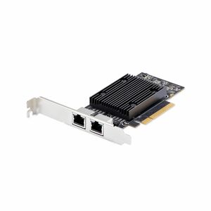 StarTech.com 10Gigabit Ethernet Card - 10GBase-T - Plug-in Card - Black - TAA Compliant - PCI Express 2.0 x8 - Low Profile