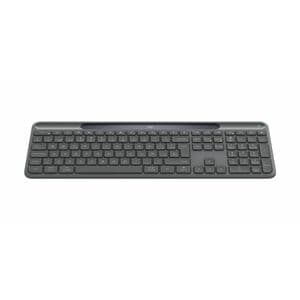 Logitech Signature Slim Solar+ K980 Keyboard - Full-size - Wireless Connectivity - USB Type C Interface - Spanish - QWERTY