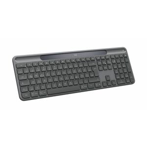 Logitech Signature Slim Solar+ K980 Keyboard - Full-size - Wireless Connectivity - USB Type C Interface - German - QWERTY 
